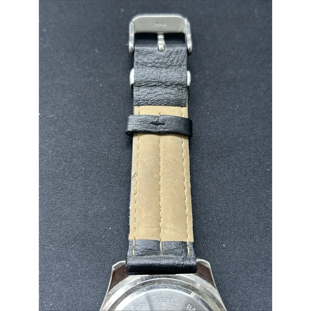 Drakkar Noir Silver Tone Black Band Men’s Quartz Watch